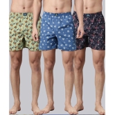 Joven Multi Boxer Shorts Cotton Mens Boxer- ( Pack of 3 ) - None