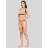 ILRASO - Mauve Polyester Women's Bra & Panty Set ( Pack of 1 ) - None