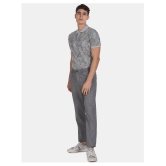 Ruggers Cotton Grey Printed Polo T Shirt - None