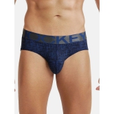 Jockey IC29 Men Tactel Microfiber Elastane Stretch Printed Brief - Rich Royal Blue - None