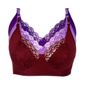 Kiran Enterprises Cotton Minimizer Bra - Maroon - None