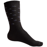 Texlon - Black Cotton Men's Mid Length Socks ( Pack of 5 ) - Black