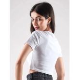 AKTIF White Cotton Regular Fit Womens T-Shirt ( Pack of 1 ) - None