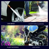 48V Cordless Power Washer, 1600 PSI Electric Pressure Washer with 2000mAh Battery, Portable High Pressure Washer for Car Washing, Home Cleaning