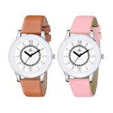 Septem Multicolor Leather Analog Mens Watch