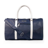 Man Arden - Blue Leather Duffle Bag - Onesize