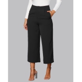 Addyvero - Black Cotton Blend Wide Leg Womens Casual Pants ( Pack of 1 ) - None