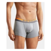 Jockey FP03 Men Super Combed Cotton Rib Solid Trunk with Ultrasoft Waistband - Monument - None