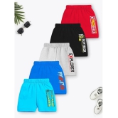 Trampoline - Multi Color Cotton Boys Shorts ( Pack of 5 ) - None