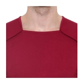 Glito - Maroon Cotton Blend Regular Fit Mens T-Shirt ( Pack of 1 ) - None