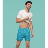 Remix Cotton Boxers Banana Blue L