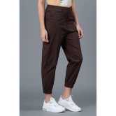 Mode by RedTape Cotton Joggers for Women | Brown Comfortable Joggers for Women