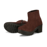 Saheb - Brown Womens Ankle Length Boots - None