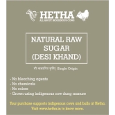 Natural Raw Sugar (Desi Khand) (Size - 500g) by HETHA ORGANICS LLP