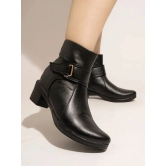 Shoetopia Black Womens Ankle Length Boots - None