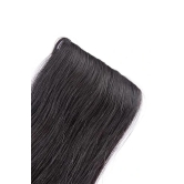 RefynHair - Invisible Side Patch | 2 Clip | Clip In Hair Extension | 16 Inch | 20 Gr | Natural Black | Premium Remy 100% Human Hair | Lightweight, Seamless Blend, Clip-on Hair Enhancer Natural Look