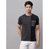 Rigo Cotton Blend Slim Fit Colorblock Half Sleeves Mens T-Shirt - Grey ( Pack of 1 ) - None