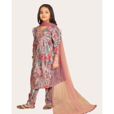 Girls Top Sharara Set  Elegant Top with Sharara for Kids Girls-Maroon / 11 - 12 Years