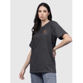 Rigo Charcoal Cotton Loose Fit Womens T-Shirt ( Pack of 1 ) - None