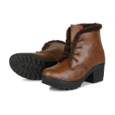 Ishransh - Brown Women's Ankle Length Boots - None