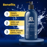 Sulphate Free Deep De-Tan Ubtan Body Wash Enriched With Sandalwood & Turmeric, Removes Dirt and Nourishes Skin (250 ML)