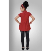 Arshia Fashions - Red Denim Girls Tunic With Jeans ( Pack of 1 ) - None