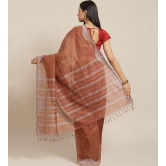 Handwoven Brown Jamdani Silk Saree