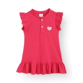 SILVER HEART PINK RUFFLE DRESS - PINK-10-12 YEARS / 1N / PINK