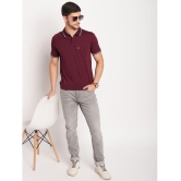 UNIBERRY - Maroon Cotton Blend Regular Fit Mens Polo T Shirt ( Pack of 2 ) - None