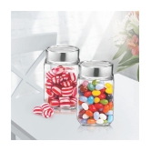 Treo By Milton Cube Storage Glass Jar, Set of 3, 310 ml Each, Transparent | Airtight | Multipurpose Jar | Easy to Handle - Transparent