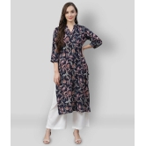 Divena - Blue Rayon Womens Straight Kurti - 5XL