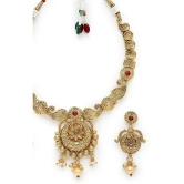 Sukkhi Gold Alloy Necklace Set ( Pack of 1 ) - Gold