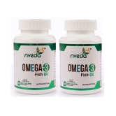 Nveda Omega 3 Supplements 60 Softgel 1000 mg Pack of 2