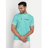 Zeffit - Sea Green Cotton Blend Regular Fit Mens T-Shirt ( Pack of 1 ) - None