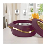 Milton Pearl 1000 Inner Stainless Steel Casserole, 860 ml, Maroon - Maroon