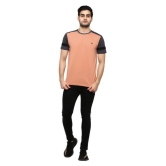 GENTINO - Peach Cotton Blend Regular Fit Men's T-Shirt ( Pack of 1 ) - None