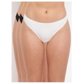 BASIICS By La Intimo Cotton Lycra Thongs - M