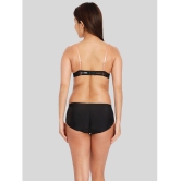 ILRASO - Black Spandex Women's Padded Brief ( Pack of 1 ) - None