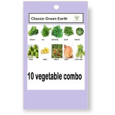 CLASSIC GREEN EARTH - Vegetable Seeds ( 10 VEGETABLE COMBO SEEDS )