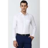 Men White Slim Fit Formal Full Sleeves Formal Shirt