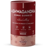 Nirvasa Ashwagandha KSM66 Gummies, for immunity, Vitality and Vigour, enriched with Vitamin D3 and Tamarind Flavour Sugar Free (1 x 60 Gummies) - 7-8 Years, Multicolor