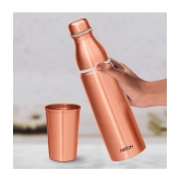 Milton Copper Combo 1000 Water Bottle, 1 Piece, 890 ml,Copper | 100% Leak Proof | Office Bottle | Gym Bottle | Yoga Bottle | Home | Kitchen | Hiking | Treking Bottle | Travel Bottle - Copper