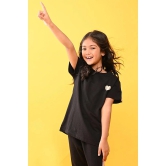 SUMMER BLACK HEART TOP - BLACK-10-12 YEARS / 1N / BLACK