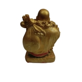 Nandi Gold Un-Breakable Laughing Buddha Statue for Home Decor