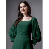 JASH CREATION - Green Georgette Womens Fit & Flare Dress ( Pack of 1 ) - None