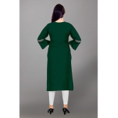 Kapadia - Green Rayon Women''s Straight Kurti ( Pack of 1 ) - None