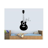 Asmi Collection Feel The Music with Guitar Musical Wall Sticker ( 7 x 40 cms )