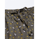 JOVEN MENS PRINTED PYJAMAS-L / Brown