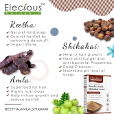 Elecious Naturals Amla, Reetha, Shikakai Powder