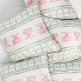 Floral Booti Handblock Printed Cushion Covers (Set of 5)